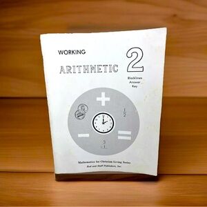 Rod and Staff Working Arithmetic 2 Blacklines Answer Key Homeschool Mathematics
